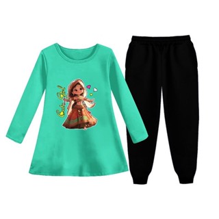 Conjuntos De Roupas Moda Kids Roupas Sportswear Para Meninas 4 5 6 7 8 9 10  11 12 13 Anos Tracksuit Primavera Outono Hoodies Sweat Calças Roupas De  $195,6