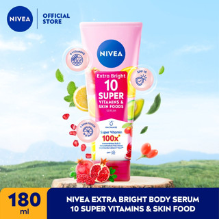 Original Nivea Extra Brilhante 10 Super Vitaminas E Soro Alimentício Para A Pele 180ml Serum Cream