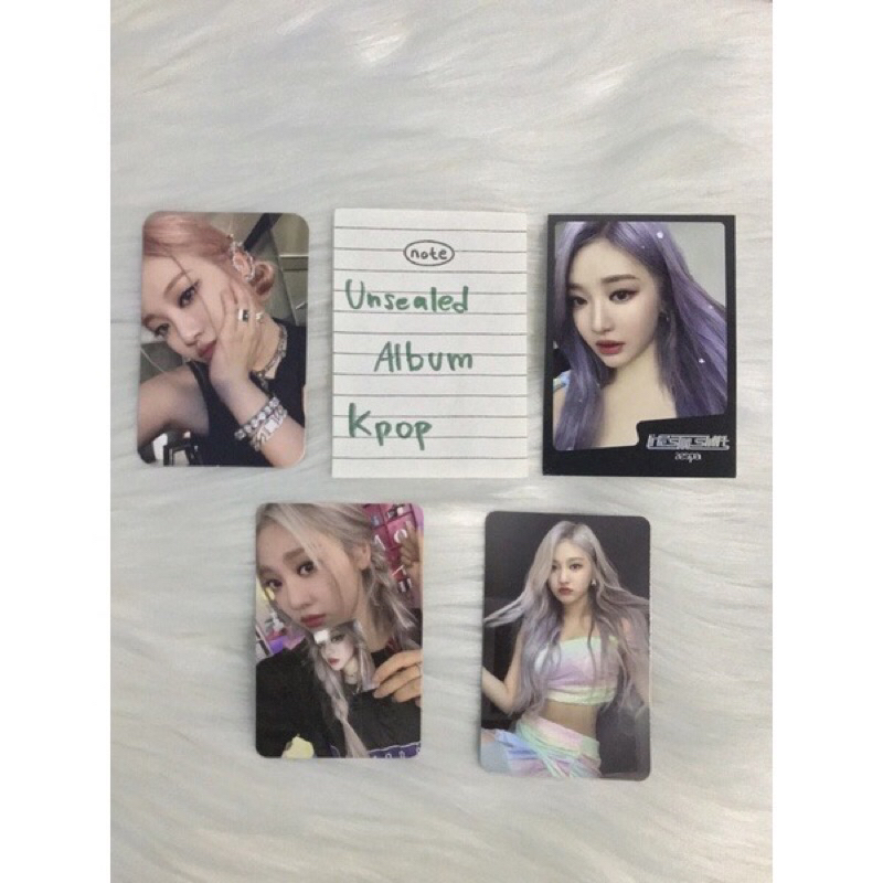 Aespa NingNing Deluxe Box F2F Streaming Evento Ao Vivo Cartão Fotográfico pc mysynk showcase la pob girls sgs selfie