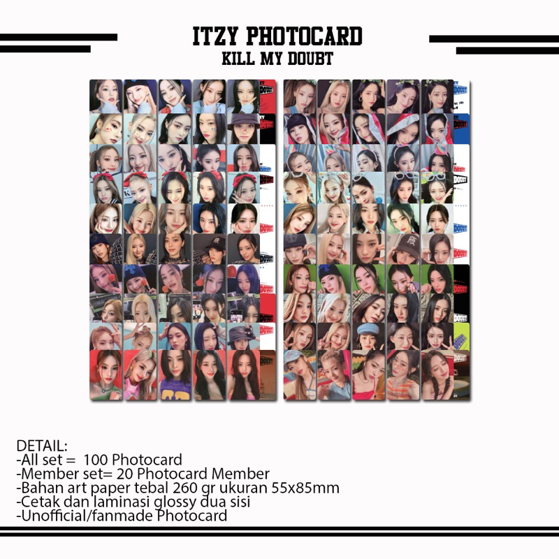 ITZY KILL MY DOUBT PHOTOCARD - Escorrega o Preço