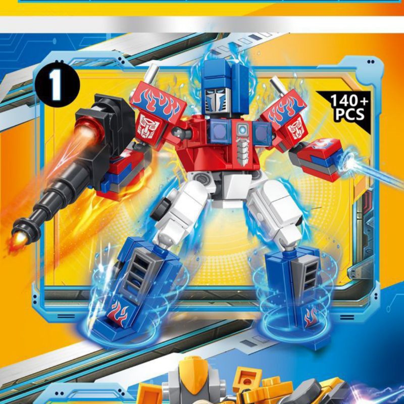Brinquedos Robô Transformador De Tijolos Para Crianças Blocos De ...