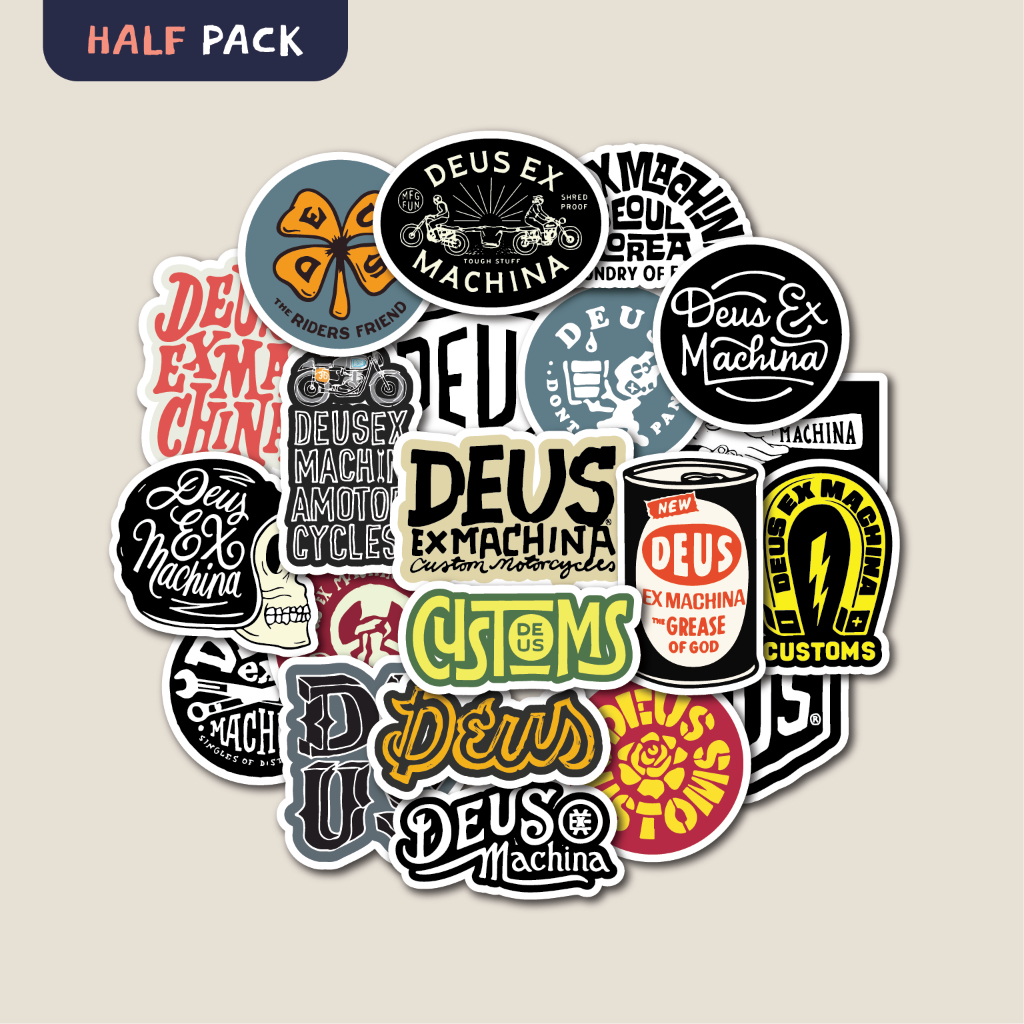 Deus EX MACHINA Pacote Autocolante | Tumbler Sticker Mala De Capacete ...