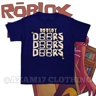 Camiseta Roblox Infantil Turma Doors Jogo Online Modelo A