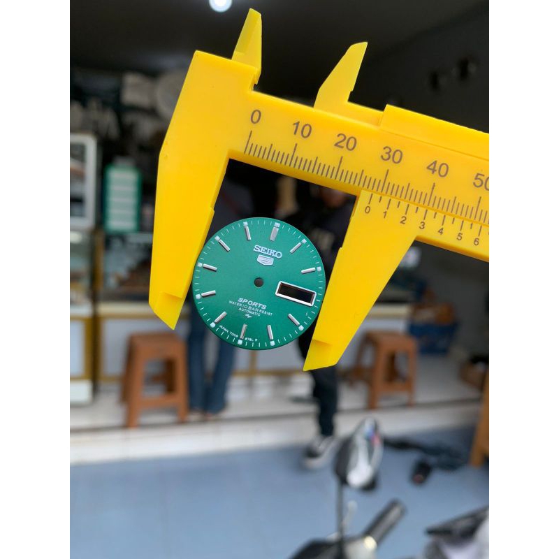 HIJAU Seiko 5 Relógio Desportivo Placa De Verde 7009