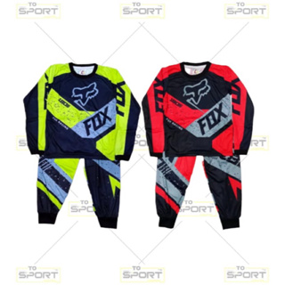 LOKAL Boys Suits MOTOCROS TRAIL Calças Curtas MTB Bike Manga Longa Longas Material POLYSTER HYGET Slippery FULL PRINTING Produção Local
