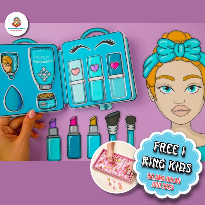 Kit De Maquiagem De Bonecas De Papel Barato Livro Silencioso | Shopee ...