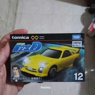 Tomica PREMIUM 297659 No . 12 Inicial D MAZDA RX7 Amarelo
