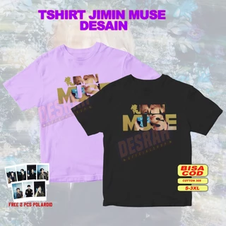 Camiseta Coreana kpop BTS jimin Álbum MUSE ver . Fotos Em Escrita (PLAROID 2pcs Grátis)