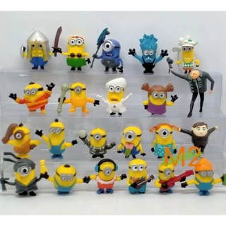 Desenho Animado Premium Anime Despicable Me Minions Figura 22pcs