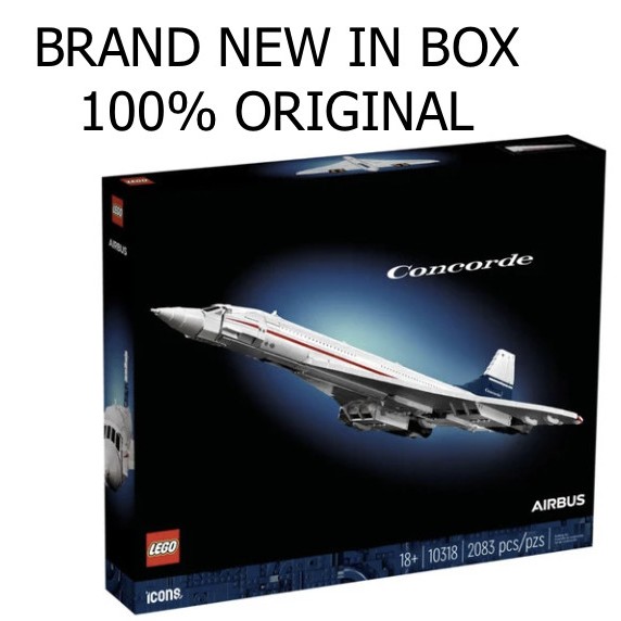 Lego ICONS 10318 Concorde Marca ORIGINAL Novo Em Caixa