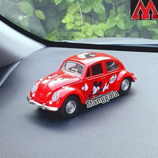 Display Em Miniatura Diecast Carro De Brinquedo Mobilan VW Carocha Clássico Mickey 99