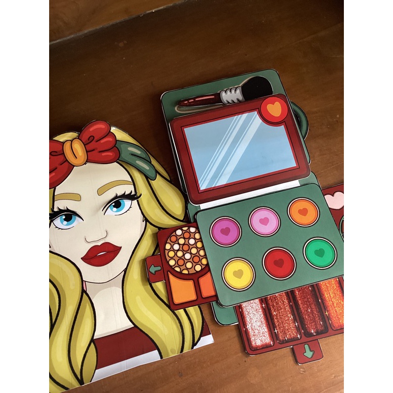 Kit De Maquiagem De Bonecas De Papel Barato Livro Silencioso | Shopee ...