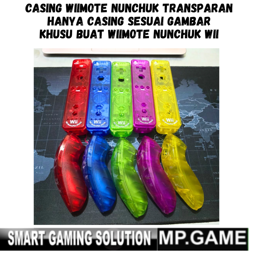Estojo Wiimote Nunchuk WII Transparente Apenas De Boa Qualidade