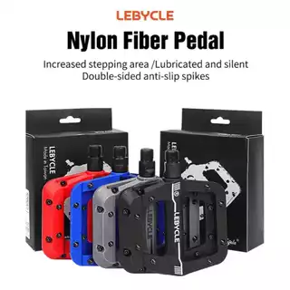 Lebycle Pedal Plano Com Largo Anti-Derrapante Duplo Rolamento Fibra De Nylon Para XC AM enduro