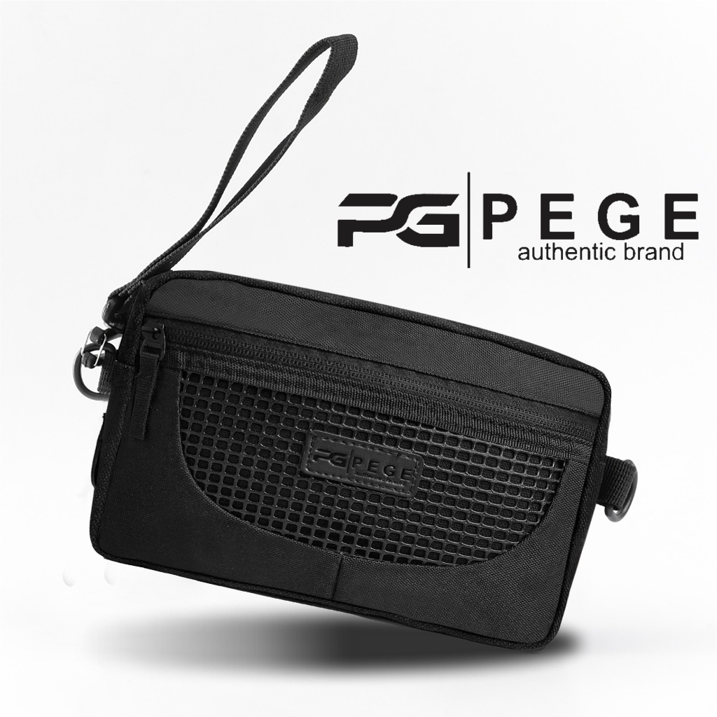 PEGE Noam Bolsa Masculina Lisa Preta 2 Em 1 Casual Simples Elegante ...