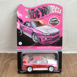 Hotwheels RLC Linha Vermelha Clube Nissan Skyline GTR BNR34 R34 Pink Edição Limitada