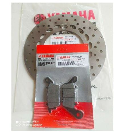 Placa De Disco Frontal + Pastilha De Freio Nmax AeroX Lexi 2DP 2BM