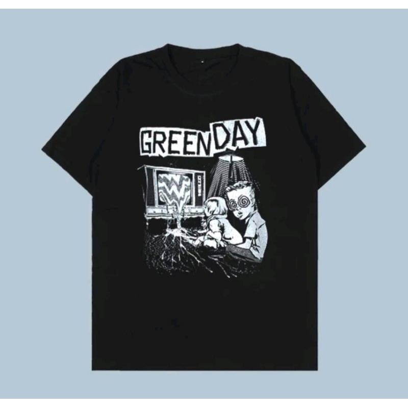 Tshrit Kaos Dia Verde Hypnotized Kids TV Homens Mulheres