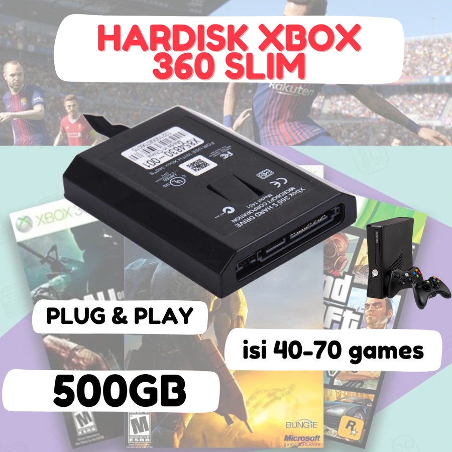Disco Rígido Xbox 360 Slim 500GB HDD