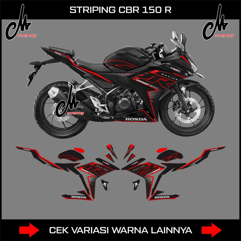 Adesivo Listrado Cbr 150r K45g/K45n/Decalque Honda Cbr150r Facelift 2016-2019/Lista Variação Do Corpo Da Motocicleta 150 r/Estoque Decalques