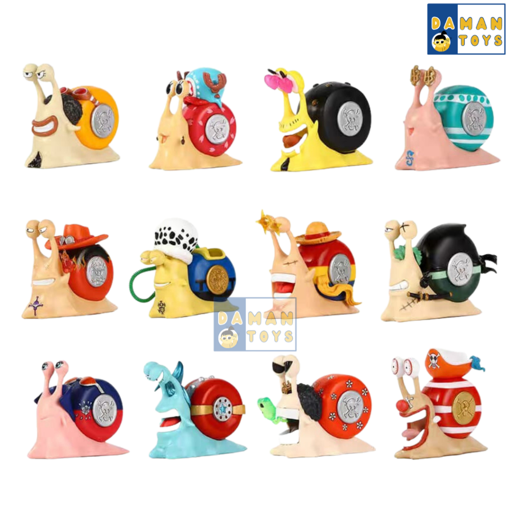 Figura De Ação Única Denden Den Mushi Luffy Zoro Nami Versão Caracol