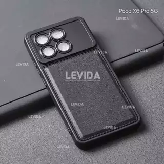 Poco X6 Pro 5g M6 4g 5g Caixa Couro Preto