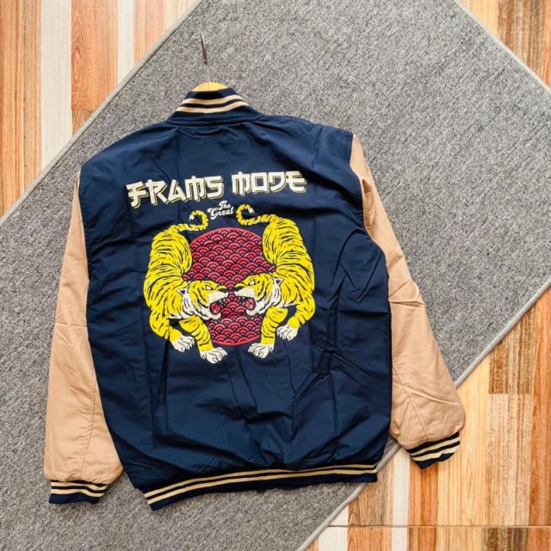 Jaqueta De Beisebol Varsidade Modo FRAMS | Shopee Brasil