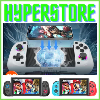 X5 Mini Gamepad Pro RGB Com Controlador De Ventilador/Stick De Resfriamento Telefones Portáteis Grip/Mobile iOS Tablets Android PS3 PS4 Interruptor Nintendo OLED V1 V2 PC Portátil