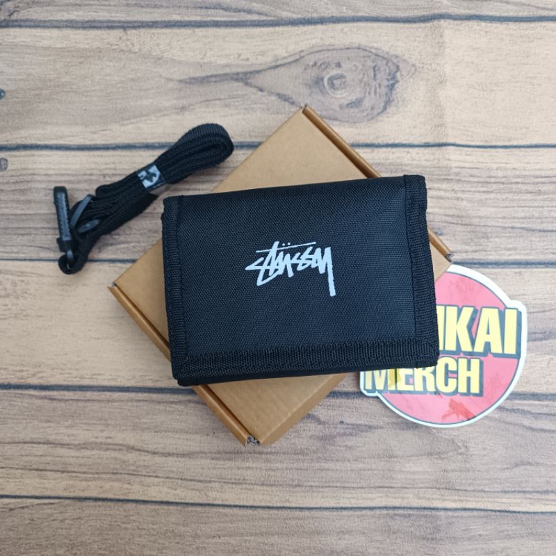 Carteira Preta Stussy trifold | Shopee Brasil