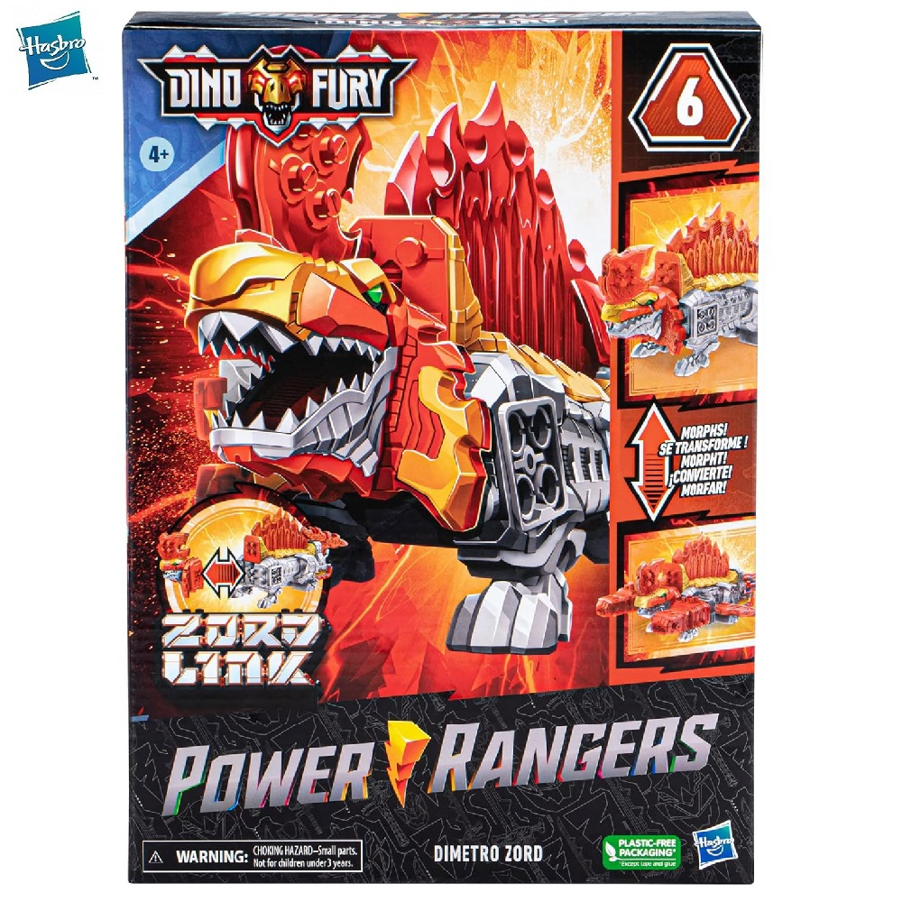リュウ様オーダー Power RANGERS 2023 Dino Fury Dimetro Zord Com Sistema De