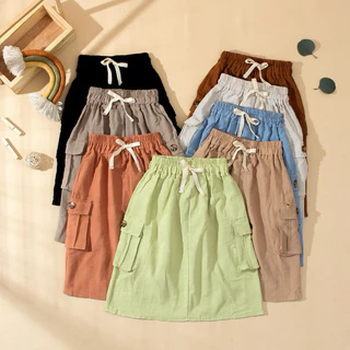 Saias CARGO Para Meninas Sherin/3-6 Anos