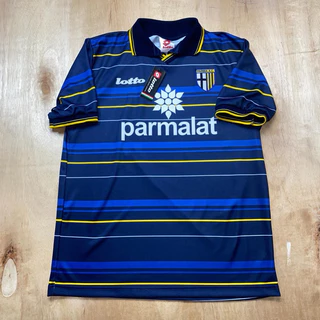 Parma Third 98/99 Camisa Retrô Marinha/Clássica/retroropem/Vintage/casual/blockcore
