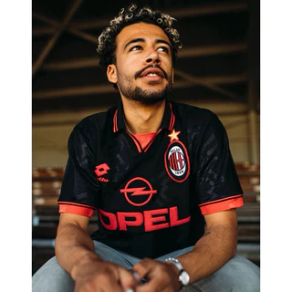Jersey retro Milão Terceiro 97 black/Classic/Vintage/Blockcore