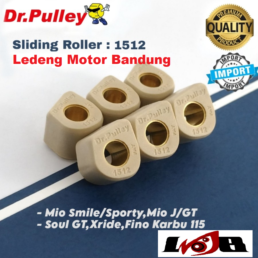 Dr . PULLEY Rolo Deslizante Mio Sporty Smile J Alma GT Fino X-Ride Nouvo Yamaha Matic 100-115cc