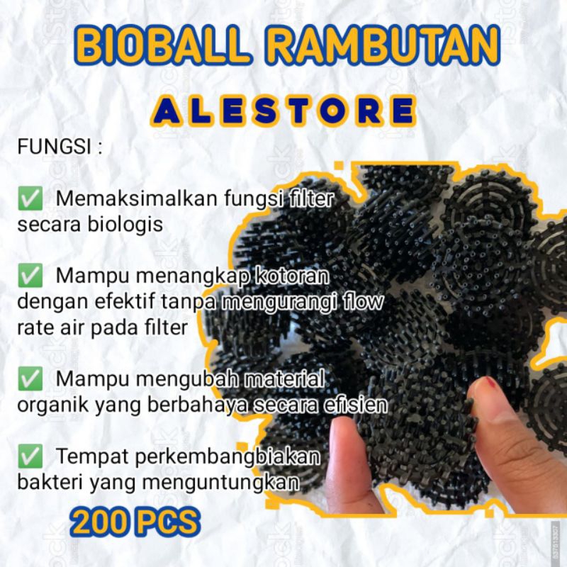 Bioball RAMBUTAN Aquário FILTER Mídia E KOI Fish Pond 200pcs | Shopee ...
