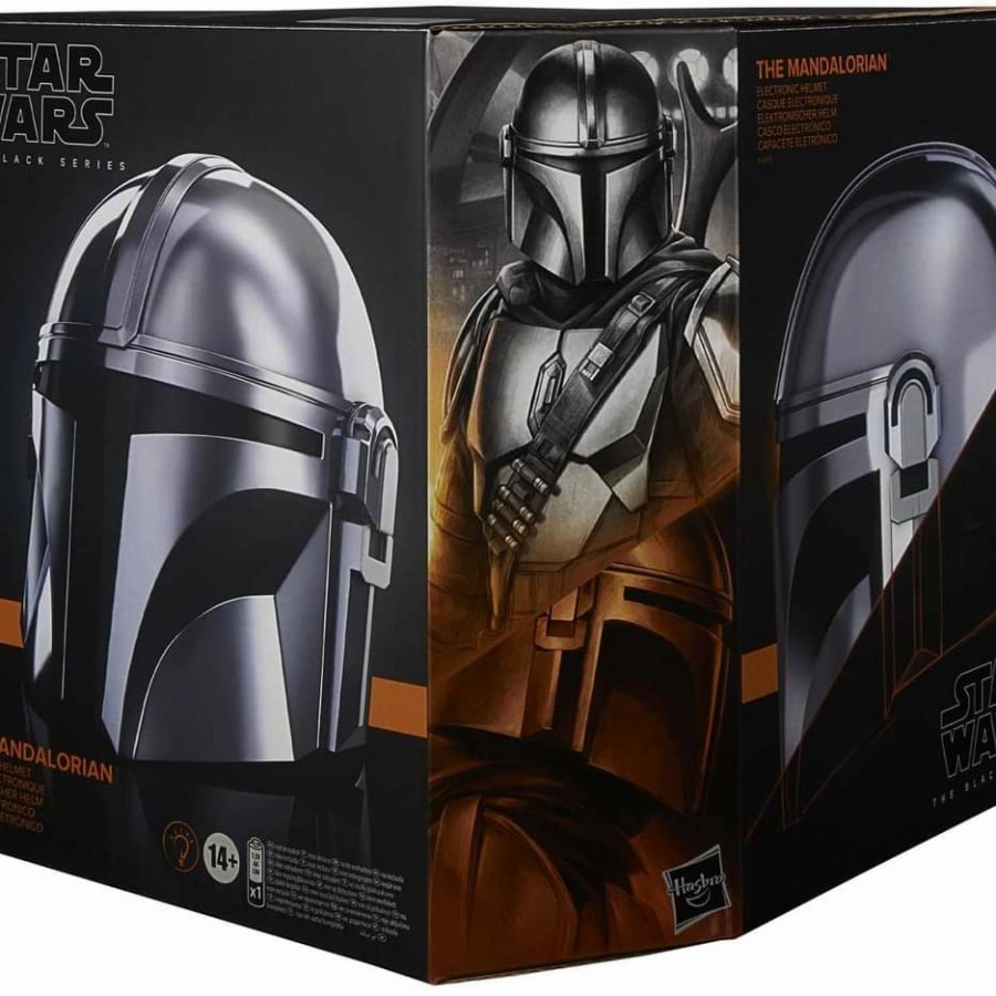 Hasbro STAR WARS Série Preto A Replicação Eletrônica Mandaloriana Do HELMET