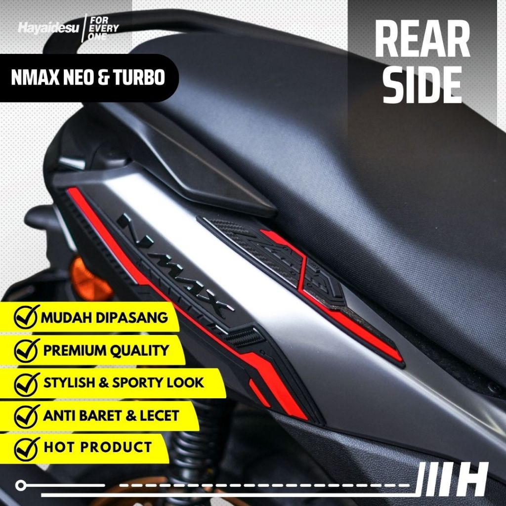 Cubierta De Bolsillo Lateral Para Yamaha Nmax V2 2020-2021 - ABS Negro, Protección Impermeable
