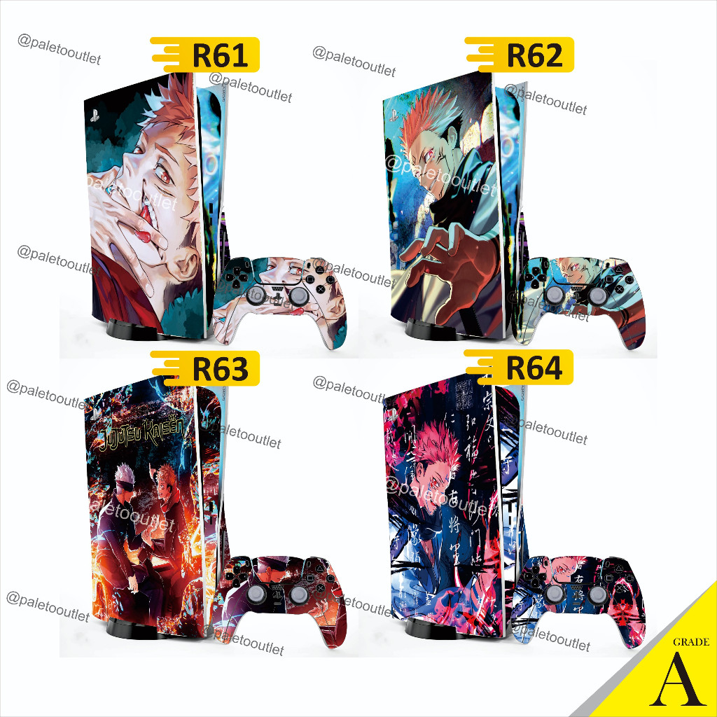 Garskin Sticker ps5 Disco ps5 Motivo digital jujutsu kaisen yuji ...