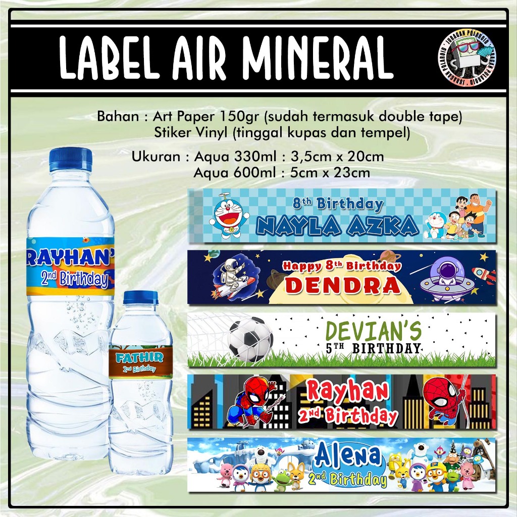 Garrafas De Bebida De Aniversário Label 330ml E 600ml | Shopee Brasil