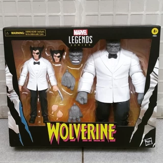 Hasbro MARVEL LEGENDS 2-PACK WOLVERINE PATCH & FIXIT HULK JOE Cinza