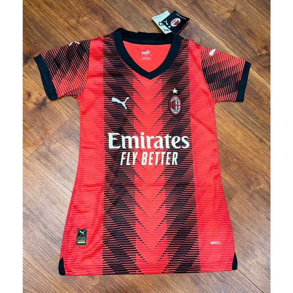 CAMISA AC MILAN 2023, UNIFORME PRÉ-JOGO, DRY CELL