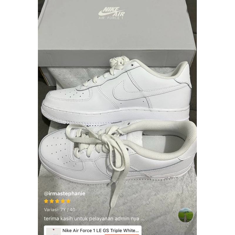 Nike Air Force Branco c/Cinza Sola Azul