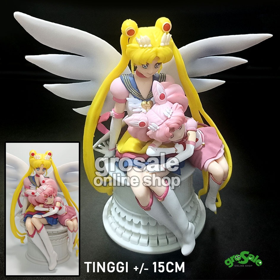 Marinheiro Lua Chibi-Usa Ação Figura Mãe Filha Mini Chibiusa Usagi ...