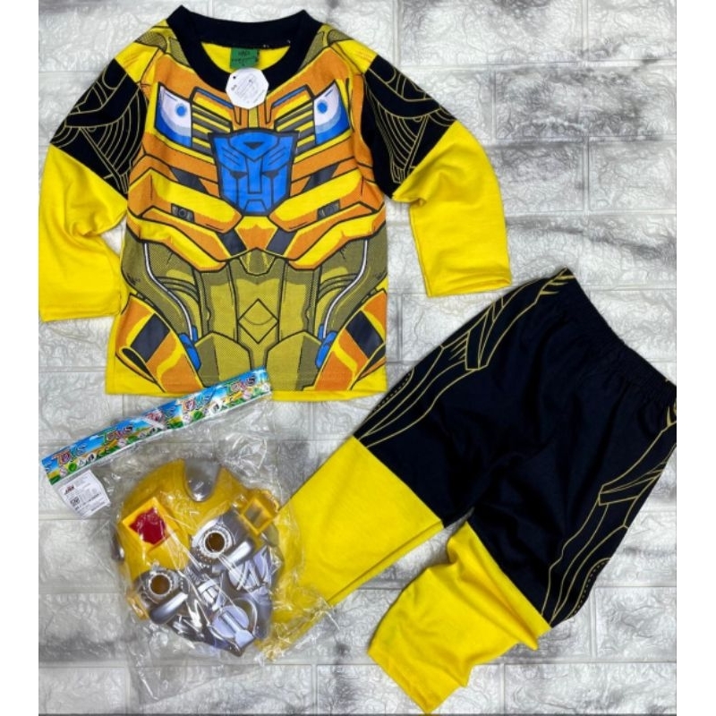 BUMBLEBEE Camiseta Longa Para Crianças Fato Longo Pode Ser