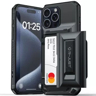 R Apenas Caso PREMIUM IPHONE 15 PRO MAX MULTI Cartão E HOLDER
