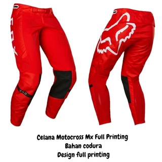 Calça De Motocross Vermelho 0008 MERAH Atm Pants Full Printing Trail Cross Mx Riding Offroad