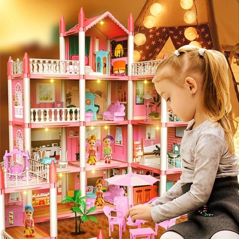 Casa bonecas escala Barbie com garagem Milla Sonhos DARAMA