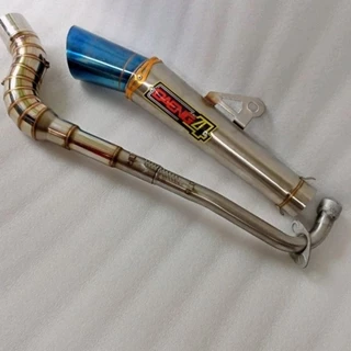 Escapamento escape completo Biz pop 100 Tubo Silenciador De daeng 1Set Big elbow sm Bônus 100 110 Rusi MP DL 100 ex5 Kriss wave Antigo RAIDER j smash 15 Sistema