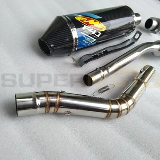(BR) Tubo Silenciador De Escape FMF F4 1 Sistema Completo De Carbono Para Nxr 125 150 160bross Crf 150l Xr 150xr 200xtz 125 Xtz 150 Klx 150 a , l , g D-Tracker Yamaha wr155
