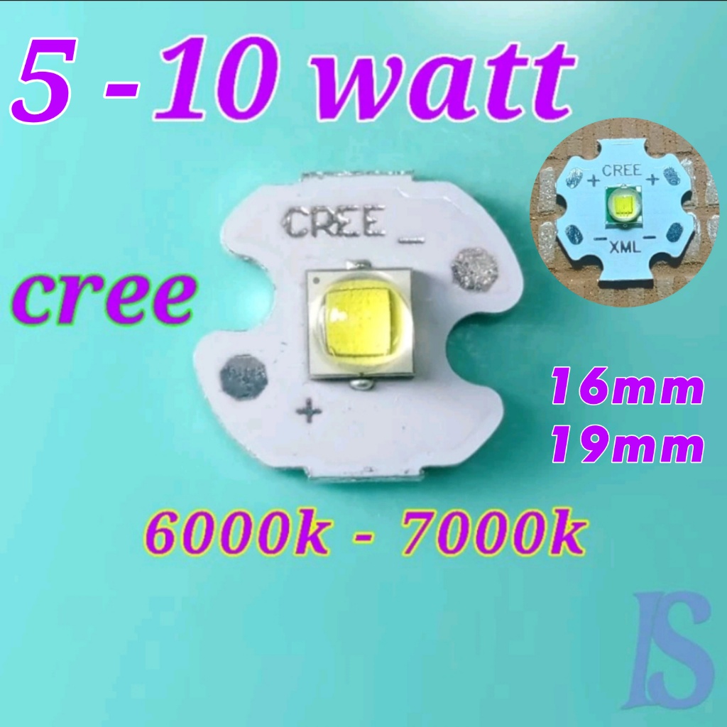Lâmpada LED PUTIH Cree 5W 10w Branca 6000-7000k HPL XML XMK | Shopee Brasil